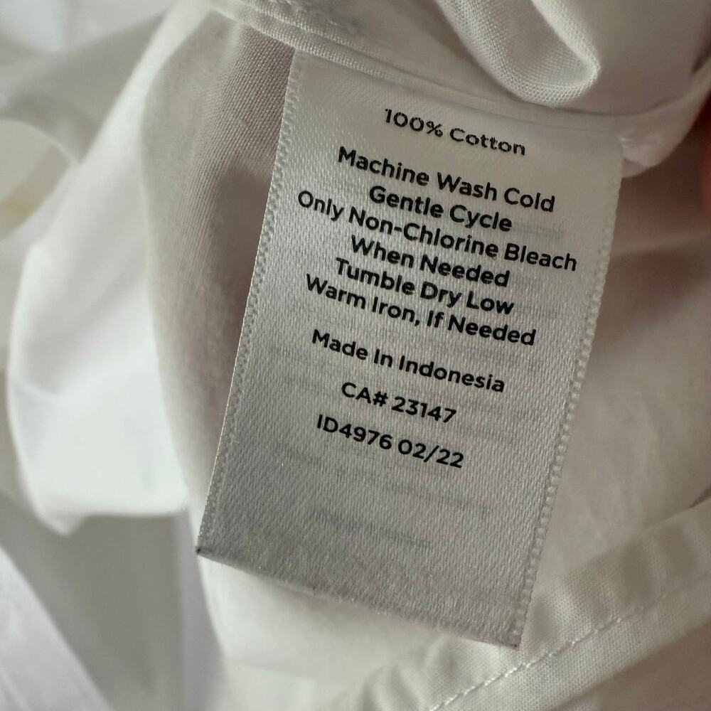 Talbots Crisp White Long Shirt size XL - Picture 6 of 11